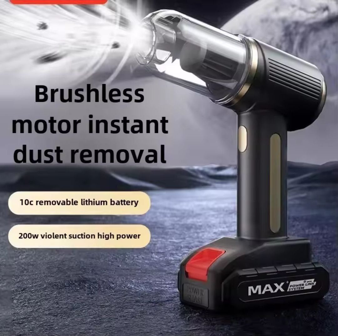 aspirateur à main sans fil 4en1 مكنسة كهربائية صغيرة محمولة لاسلكية قابلة لإعادة الشحن مع بطاريتين