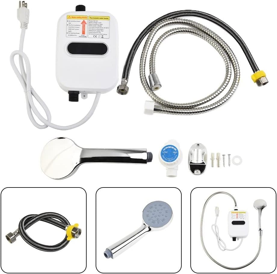 سخان مياه كهربائي فوري مع دش Chauffe-eau électrique instantané avec douche