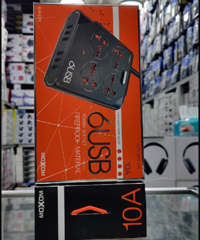 MOXOM Power Socket 6USB 10A
