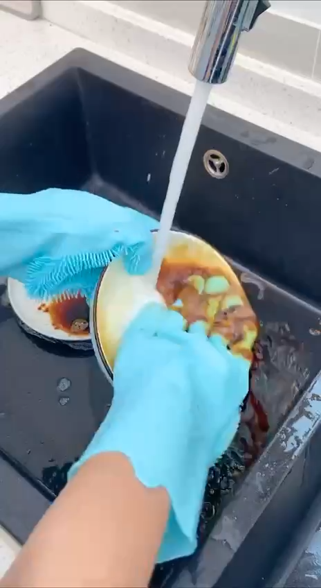 قفازات ماجيك سيليكون متعددة الأغراض للعناية بالكلاب والقطط Gants MAGIC en silicone multi-usages pour tous types de lavage