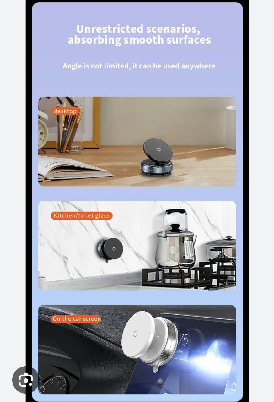 حامل هاتف مغناطيسي Support de téléphone magnétique à ventouse