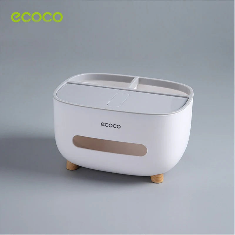 صندوق مناديل ورقية متعدد الوظائف من Ecoco Minimalist Boîte à mouchoirs multifonctionnelle