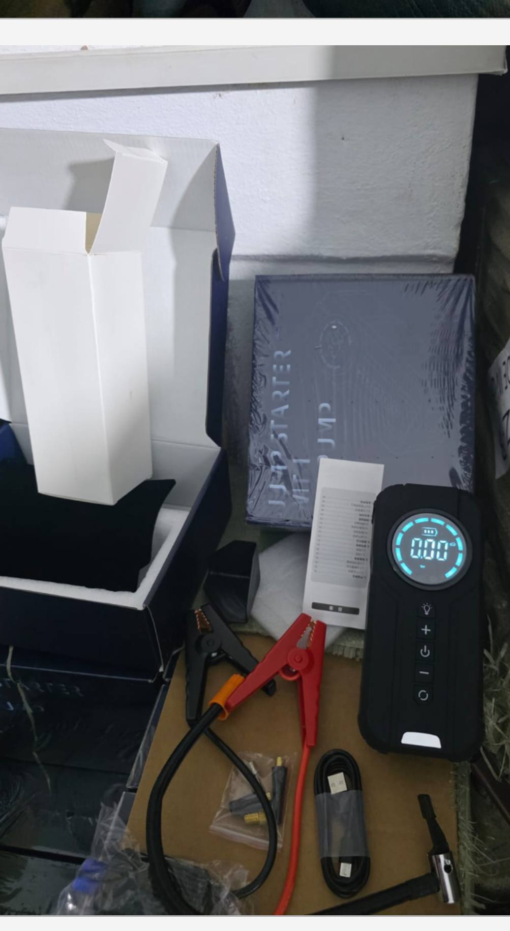 Compresseur d'air multifonction pour voitur ضاغط هواء متعدد الوظائف للسيارة، مشغل بطارية محمول