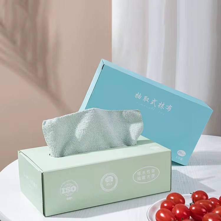 Boîte de 20 Serviettes en Microfibre Lavables et Réutilisables لبة من 20 منديلًا من الألياف الدقيقة القابلة للغسل