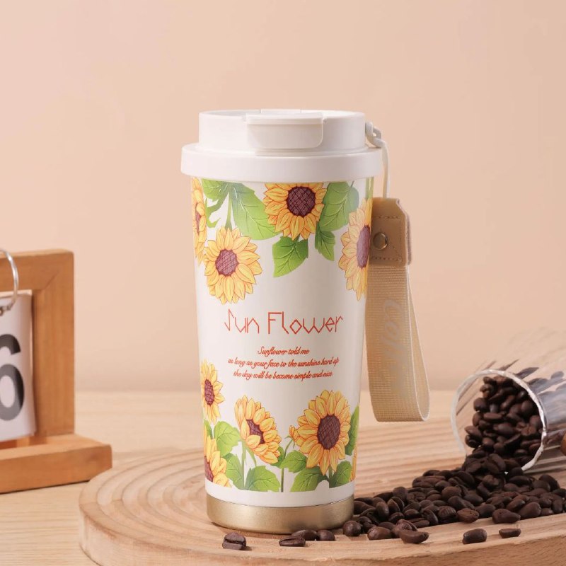 Tasses thermos كأس ترمس سيارة من الفولاذ المقاوم للصدأ Tasse thermique