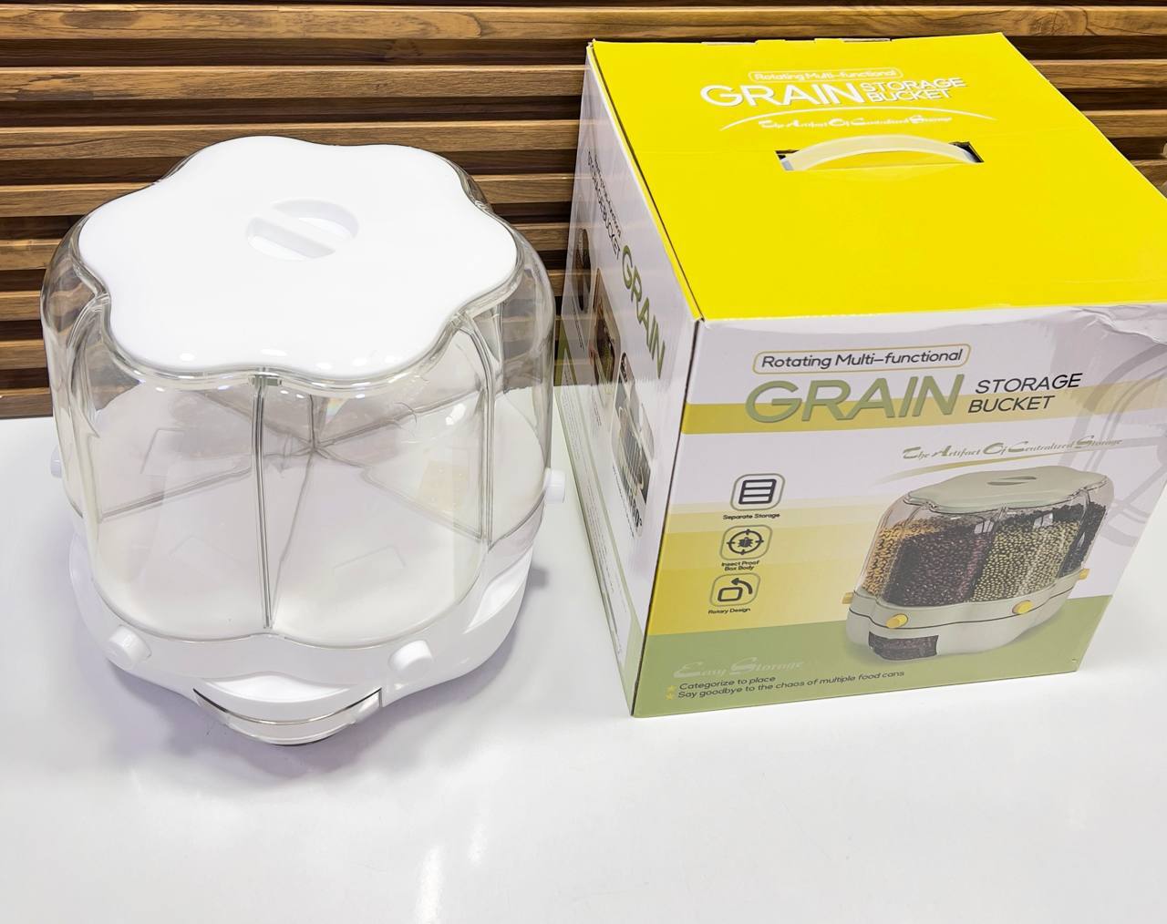 Grain storage Bucket Rotating multi-functional دلو تخزين الحبوب الدوار متعدد الوظائف