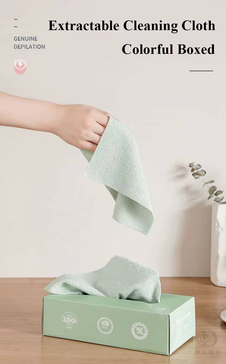 Boîte de 20 Serviettes en Microfibre Lavables et Réutilisables لبة من 20 منديلًا من الألياف الدقيقة القابلة للغسل