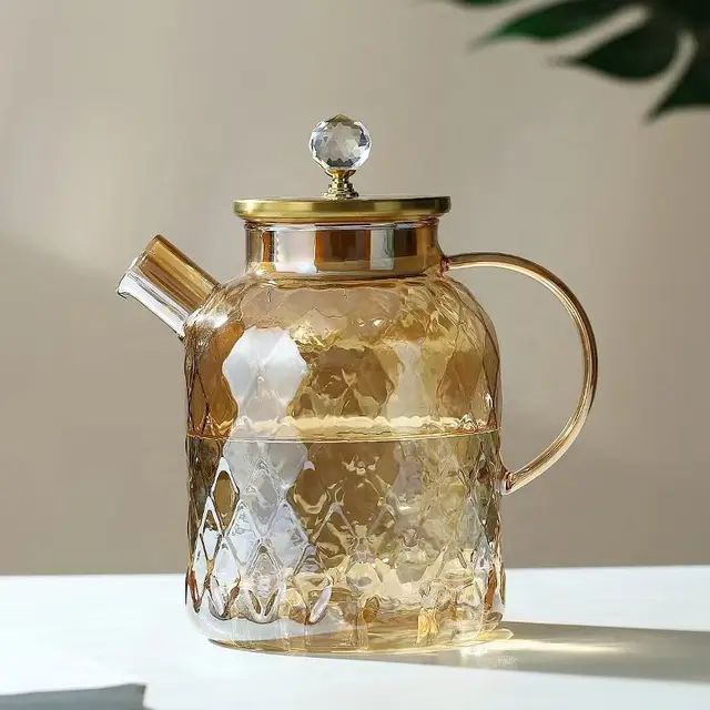 Cafetière turque en verre borosilicaté avec couvercle