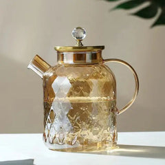 Cafetière turque en verre borosilicaté avec couvercle