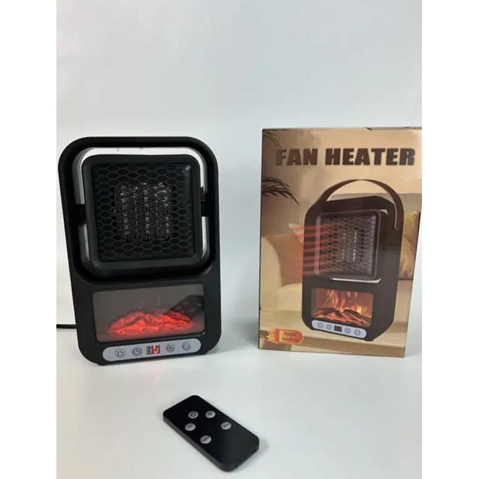 Fan Heater Chauffage à flame mini électrique 600W radiateur portable مدفأة كهربائية صغيرة محمولة بقدرة 600 واط