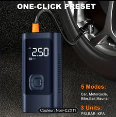 مضخة هواء كهربائية محمولة Pompe à air électrique portable gonfleur de pneu
