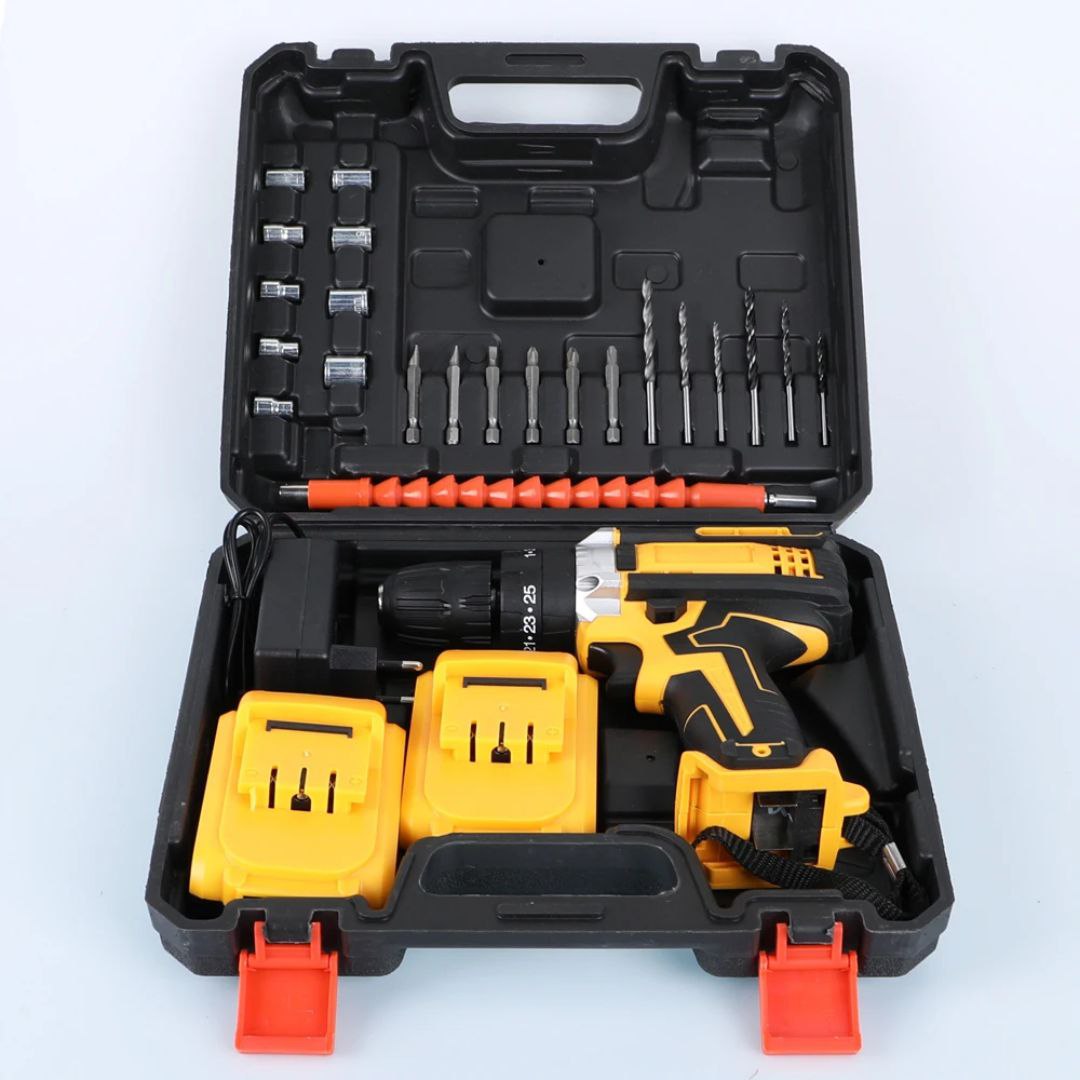 Jeu d'outils électriques pour perceuse sans fil rechargeable 21V