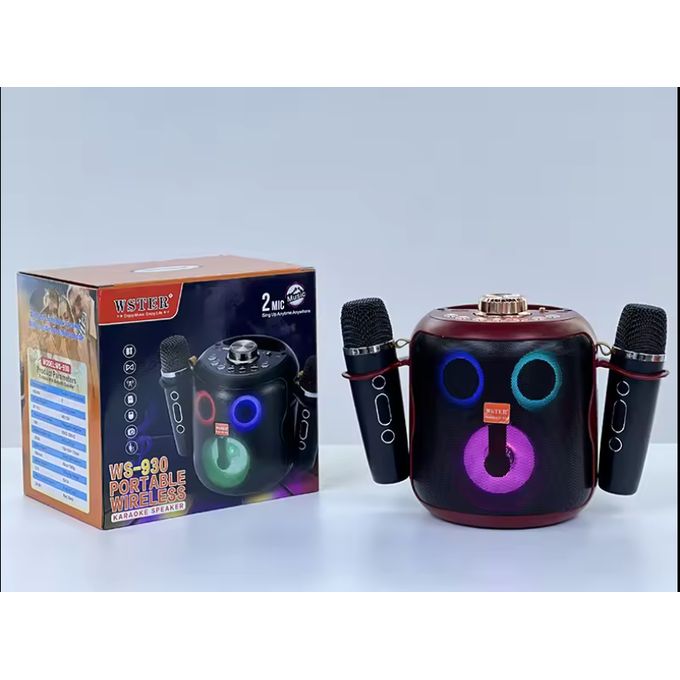 Karaoke Baff Haut-Parleur Bluetooth Avec 2 Microphone مكبر صوت كاريوكي باف بلوتوث مع ميكروفونين