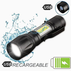 مصباح يدوي كشاف USB Rechargeable