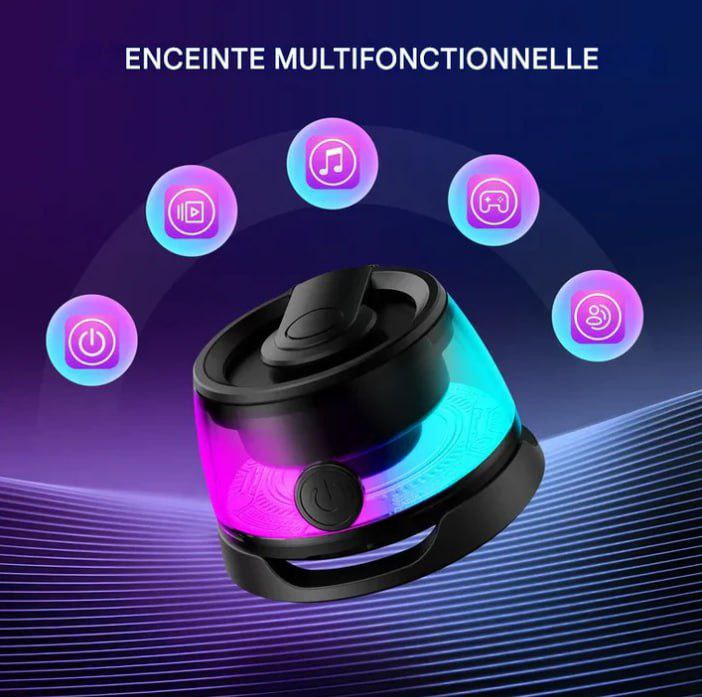 مكبر صوت مغناطيسي G200 Enceinte magnétique Bluetooth mini-enceintes sans fil