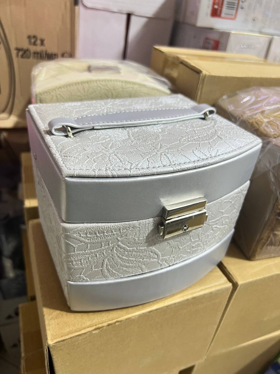 صندوق مجوهرات مع درج منظمة اكسيسوارات Boîte à bijoux avec tiroir