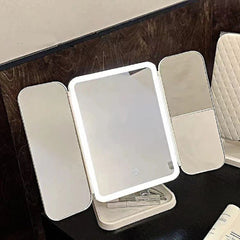 Miroir مرآة مكياج مبتكرة مع إضاءة LED وشاشة لمس