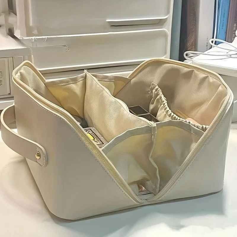 Sac à cosmétiques, trousse organisateur d'articles de toilette حقيبة مستحضرات التجميل، حقيبة تنظيم أدوات الزينة للنساء