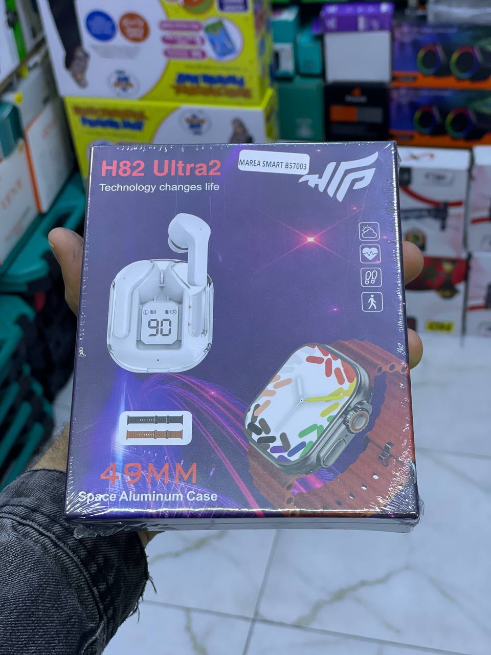 Smart watch earbuds H82 Ultra2 49mm Space Aluminium Case