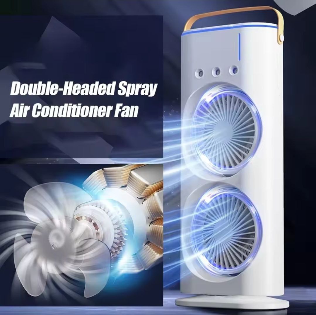 مروحة مكيف الهواء ذات الرش المزدوج Double headed spray air conditioner fan