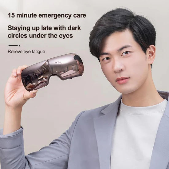 جهاز تدليك للعين ساخن مع موسيقى Eye Sleep Mask with Heat Masseur oculaire chauffant avec musique Bluetooth