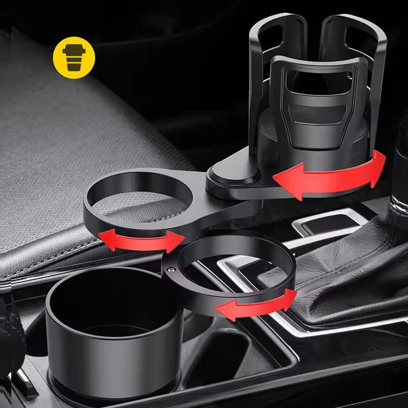 Adaptateur extensible multifonctionnel pour porte-gobelet de voiture, grande capacité