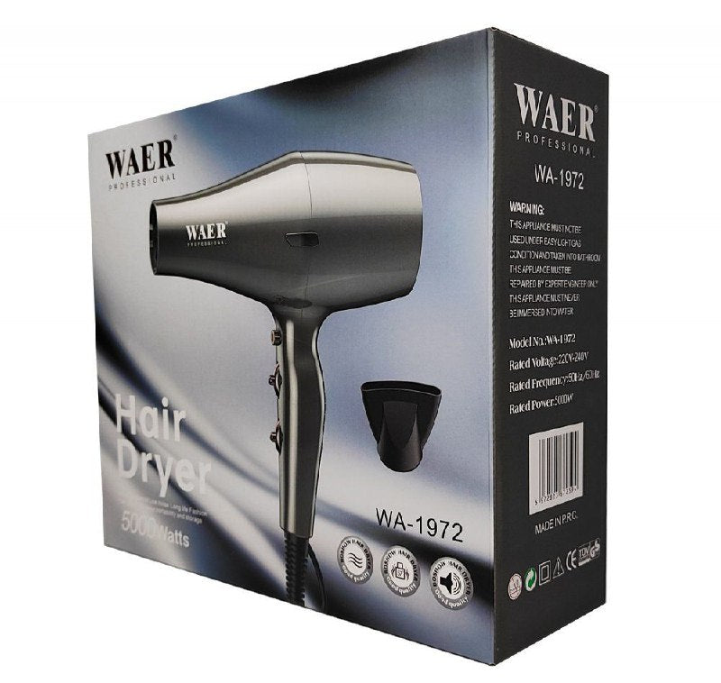 مجفف الشعر الاحترافي Waer Professional Hair Dryer 5000w WA-1972