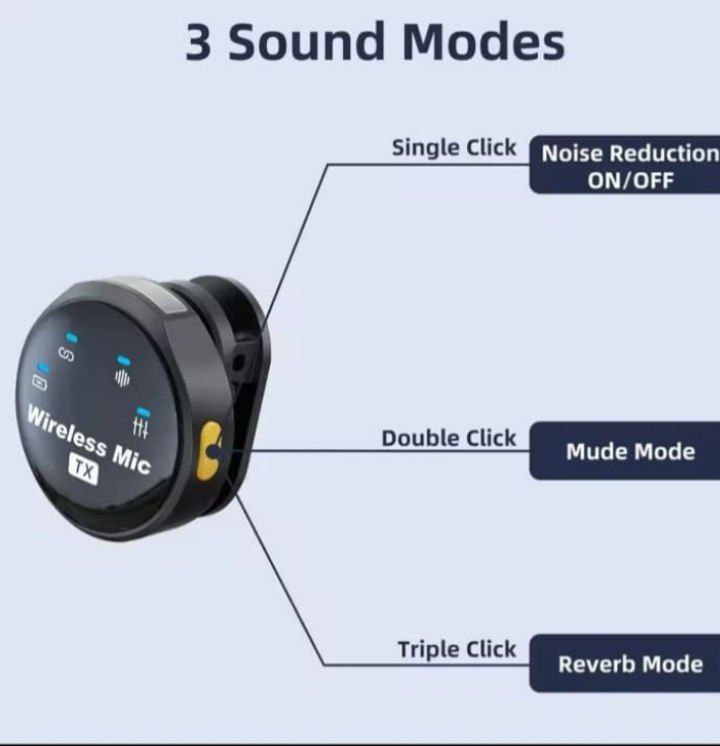 ميكروفون لاسلكي Q81 Lightning لأجهزة iOS مزود بمكثف مانع للضوضاء Microphone Q81 sans fil Lightning iOS Condensateur Annulation Du Bruit