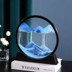 sablier 3D en mouvement liquide, cadre en verre pour garçons et filles