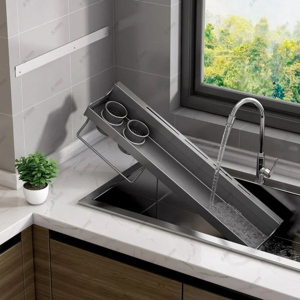 Étagère de rangement de cuisine murale en aluminium رف تخزين المطبخ المصنوع من الألومنيوم المثبت على الحائط