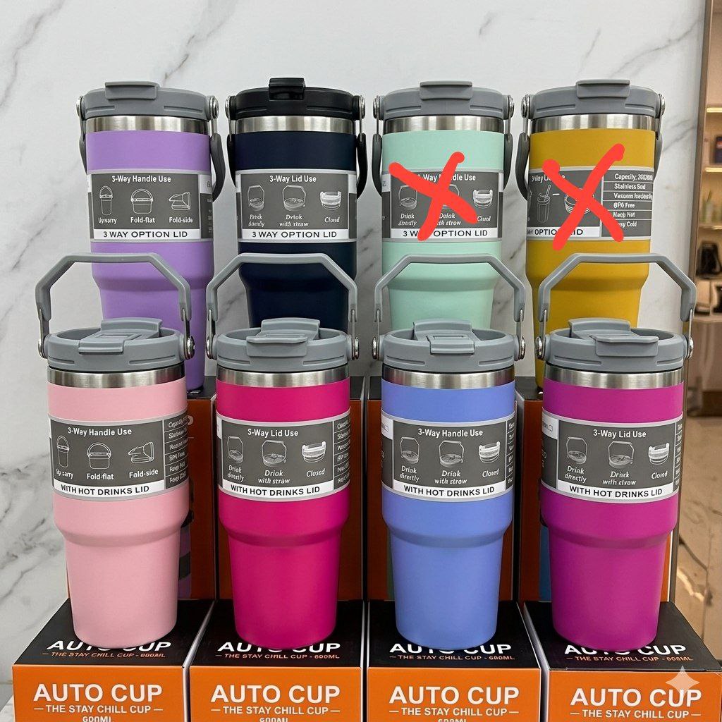 كوب مشروب Beverage Cup gobelet à boisson Termos Tumbler Viral 900mL
