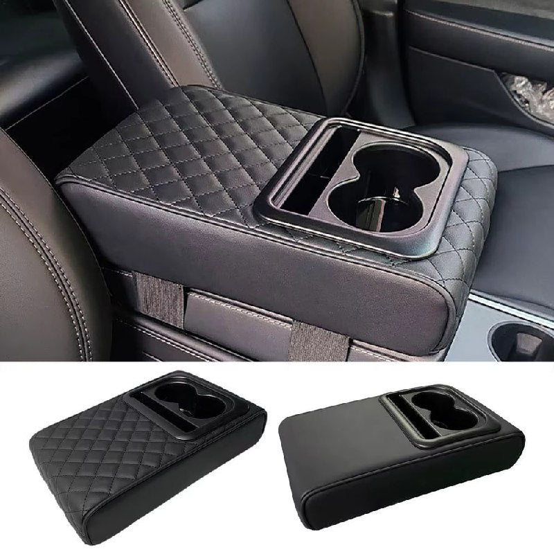 Accoudoir de Voiture, Accoudoir de Console Centrale de Voiture avec Porte-gobelet, Coussin D'accoudoir de Voiture
