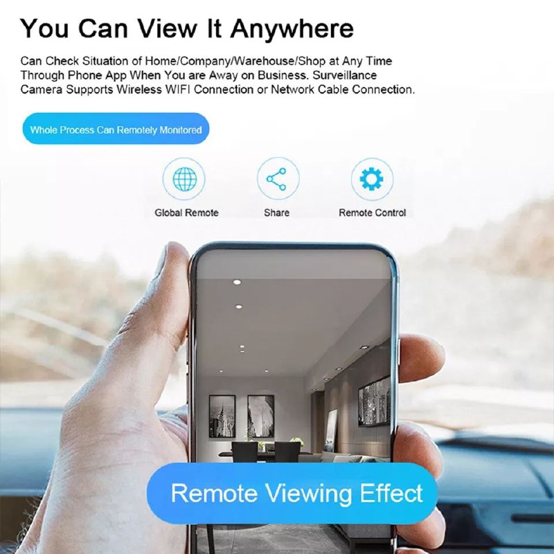 Wifi Smart Bulb Camera 360 كاميرا مراقبة ذكية بدوران 360 V380