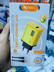 Fast charger et cable NEWAY 25W AM-109