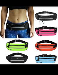 Ceinture de course Sac banane étanche Trousse sport حزام الجري حقيبة الخصر المقاومة للماء مجموعة رياضية