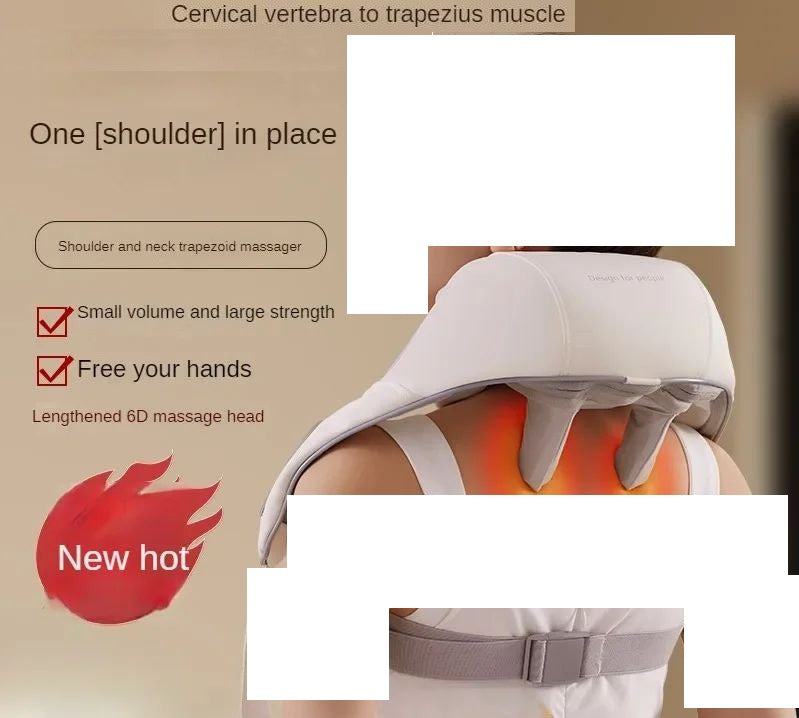 مدلك الرقبة الكهربائيه العمود الفقري العنقى قابل للشحن châle de massage de la colonne cervicale, assemblage de muscles Ezius, cadeau portable aste, pétrissage, le plus récent