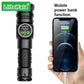Lampe torche à faisceau élevé hyper puissant rechargeables à LED مصباح يدوي LED عالي الشعاع وقابل لإعادة الشحن