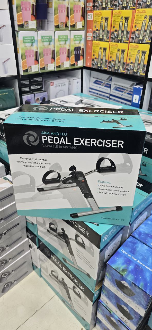 Arm and leg pedal exerciser Mini Vélo, Pédalier Pliable por Jambes et Bras, Résistance Réglable avec Ecran LCD