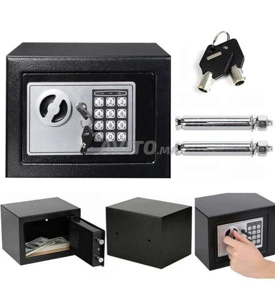 Coffre-fort numérique de sécurité électronique 17x17x25cm خزنة رقمية أمنية إلكترونية