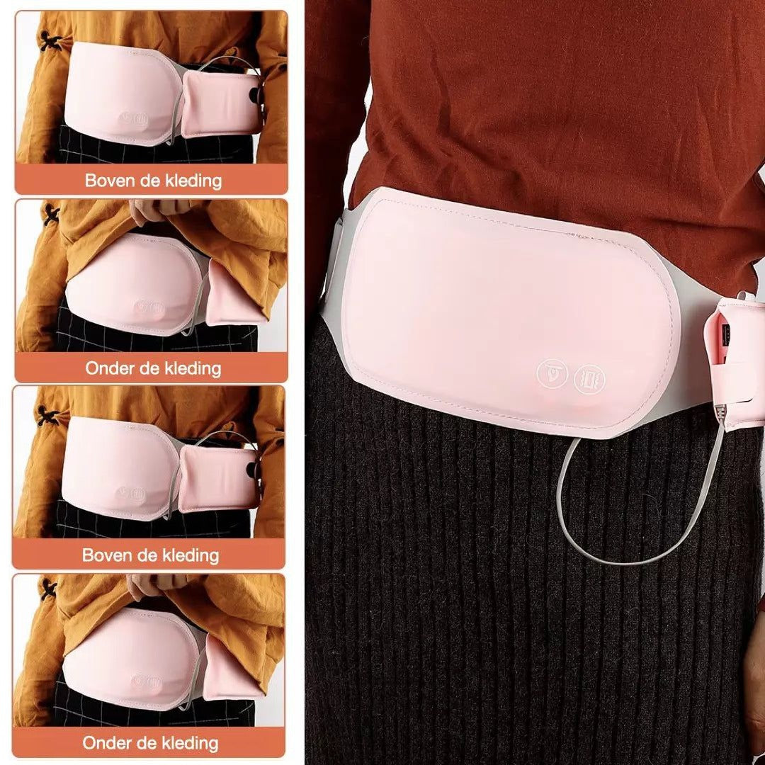 الحزام الكهربائي لتقلصات الدورة الشهرية  وسادة التدفئة Coussin chauffant de massage, soulagement des douleurs menstruelles