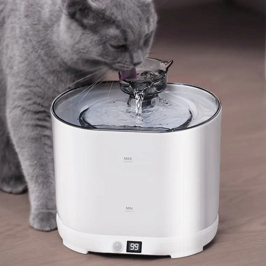 Pet Waterdispenser Smart Cat Water Fountain with Motion Sensor  نافورة مياه ذكية للقطط بمستشعر الحركة