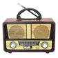 راديو الزمن الجميل Meier Classique Radio Antique FM, AM, SW SD TF Card AUX USB MP3 Bluetooth Rechargeable