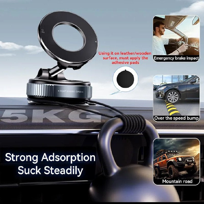 VACCUM SUCTION MAGNETIC BRACKET Support mobile portable
