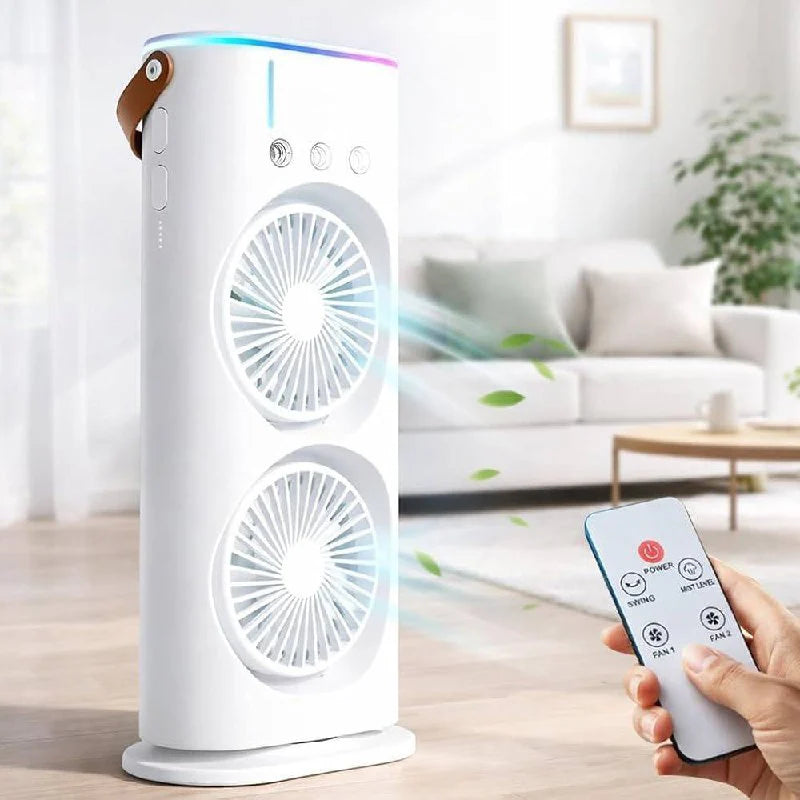 Double-Ended Spray Fan Mini Climatiseur مروحة رش مزدوجة الأطراف