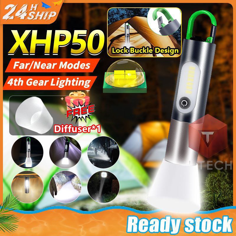 مصباح يدوي LED، قابل لإعادة الشحن عبر USB، قابل للتكبير والتصغير، 4 أوضاع Flashlight Lampe de poche à lumière LED, Rechargeable par USB, Zoomable, 4Modes