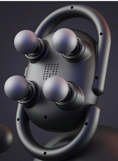 Massage Gun جهاز تدليك لاسلكي للظهر والجسم بأربعة رؤوس Masseur de dos et de corps sans fil à quatre têtes