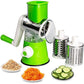 Tabletop drum grater Coupe-légumes manuel, trancheuse oignon pomme de terre carotte râpe avec 3 lames مبشرة جبن قطاعة ماندولين، مطحنة