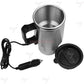 سخان كوب السيارة الكهربائي المصنوع من الفولاذ المقاوم للصدأ بقوة 12 فولت Chauffage Tasse En Acier Inoxydable Électrique pour voiture 12V