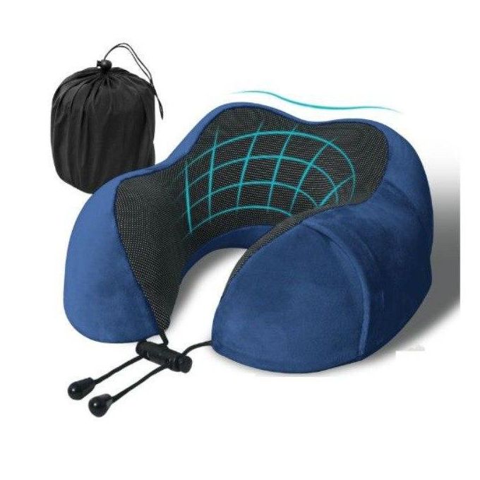 وسادة سفر من إسفنج الذاكرة، وسادة رقبة مريحة على شكل حرف U Oreiller de voyage ergonomique en mousse à mémoire
