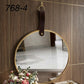 مرآة حائط دائرية بتصميم أنيق وبسيط، قطعة ديكور Miroir mural rond au design épuré et élégant pièce décorative